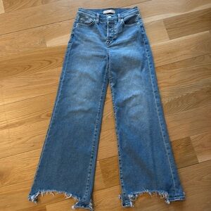 7 for all mankind stretch wide leg jeans